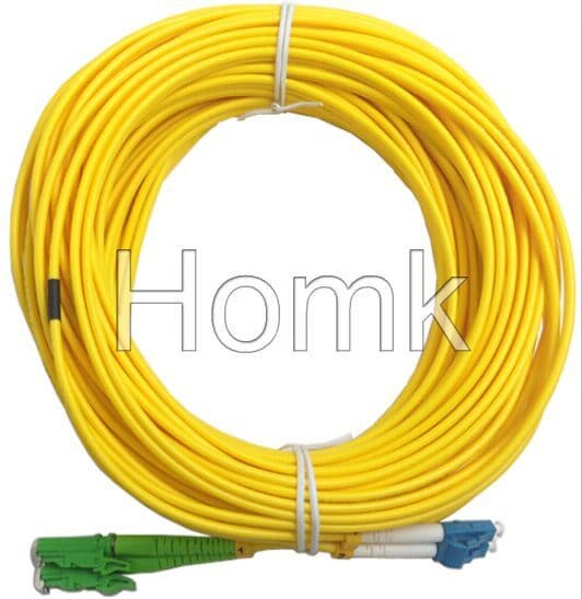 E2000 LC duplex fiber optical patch cord